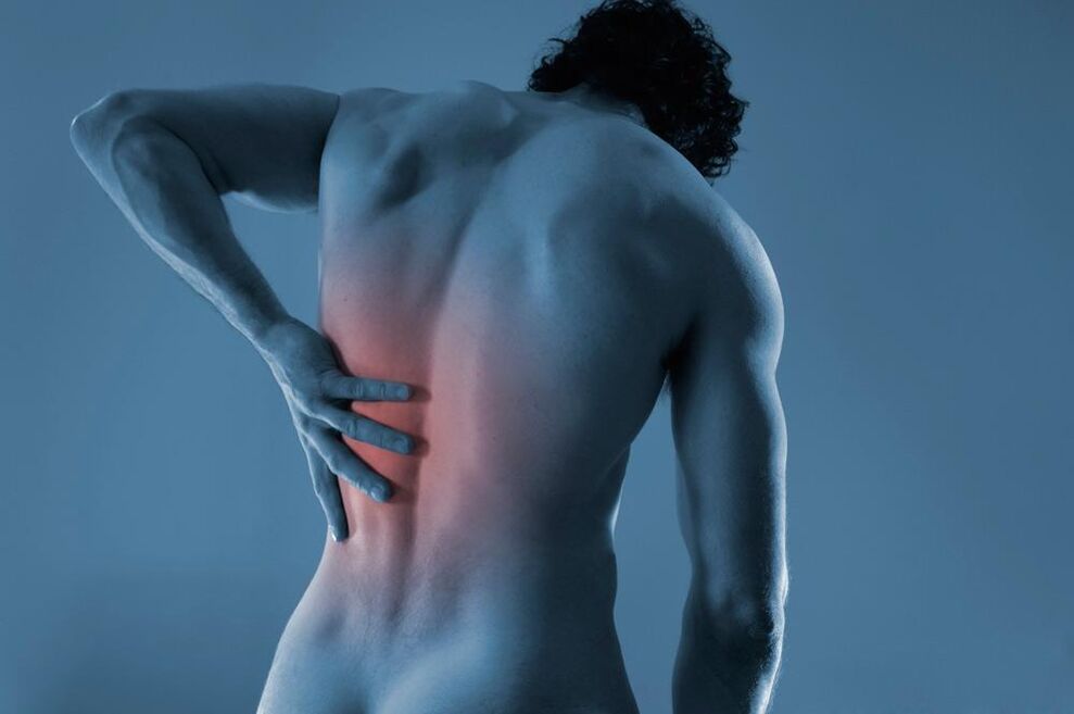 Rückenschmerzen mit thorakaler Osteochondrose Foto 2